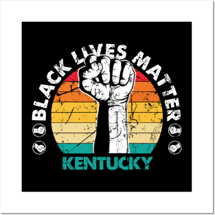 Kentucky black lives matter political protest Posters and Art